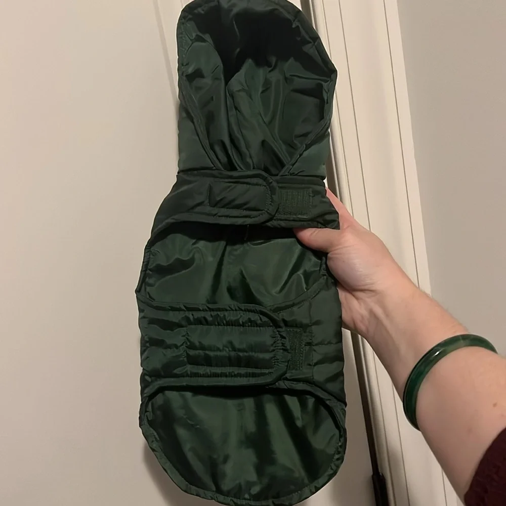 Target Classic Dog Puffer Vest Size Small Wondershop Dark Green Jacket like new